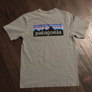 Patagonia gray graphic responsibilities tee t-shirt size small